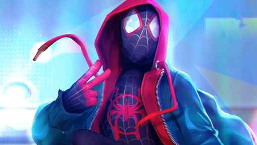 LiveWallpapers4Free.com | Peace Sign Miles Morales Spider Man