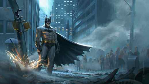 Live Desktop Wallpapers | Batman Saves The Day / City / Smoke