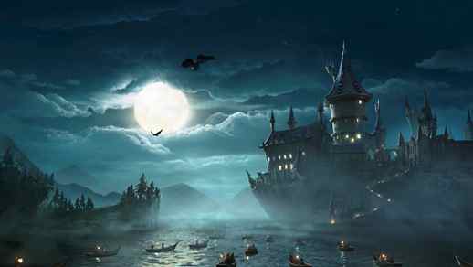 LiveWallpapers4Free.com | Hogwarts Wizardry Castle / Harry Potter / Animated Wallpaper