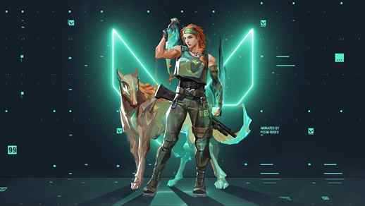 LiveWallpapers4Free.com | Agent Skye and Dog Valorant Game Live Wallpaper