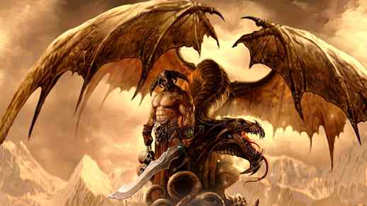 LiveWallpapers4Free.com | Barbar Conan and Dragon Fantasy 4K - Live Wallpaper