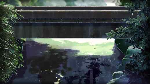Rain Bridge Pond Anime Nature - Motion Desktop - Live Desktop Wallpapers