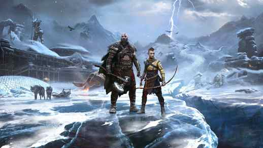 LiveWallpapers4Free.com | God of War RagnarÃ¶k / Kratos and Atreus - Game Desktop