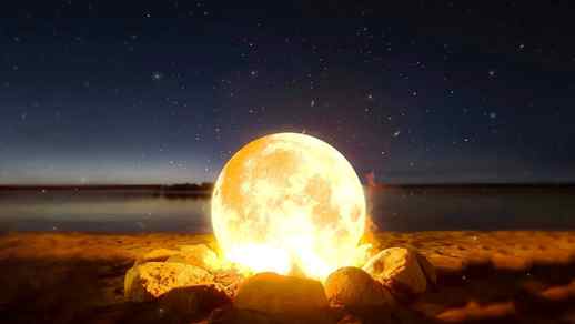 LiveWallpapers4Free.com | The Moon in the Fire / Fantasy / Nature - Animated Desktop