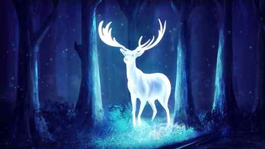 Live Desktop Wallpapers | Glowing Deer Fantasy Night Forest - Animated Desktop