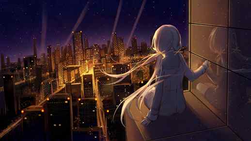 Waiting For You / Alone Girl / Night City 4K – Animated Background