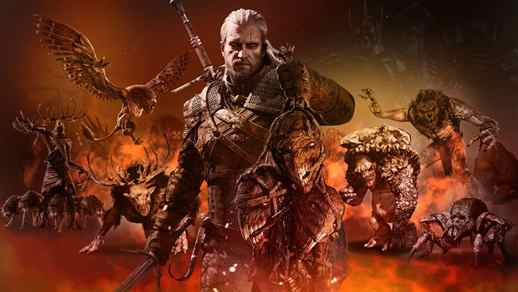 LiveWallpapers4Free.com | Geralt vs Monsters / Zombies - Animated Background