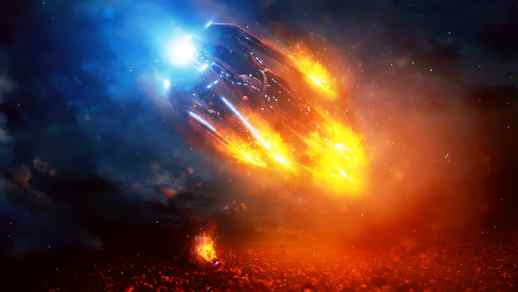 LiveWallpapers4Free.com | Ship Crash Fire / Mass Effect: Andromeda 4K - Motion Desktop