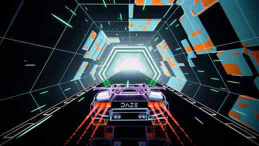 High Speed Retro Car Tunnel Neon Lights - Motion Desktop ...