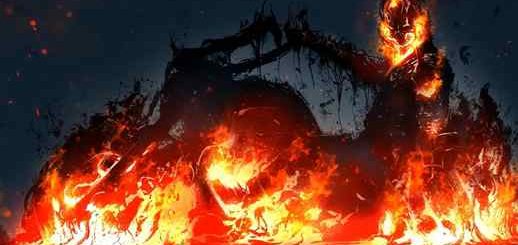 Ghost Rider Flame / Burning Bike - Live Desktop