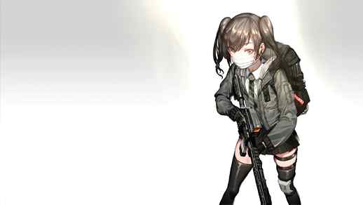 LiveWallpapers4Free.com | Anime Girl with a Rifle 4K - Desktop Theme