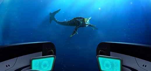 The Boneshark Underwater Encounter Subnautica - Desktop Theme