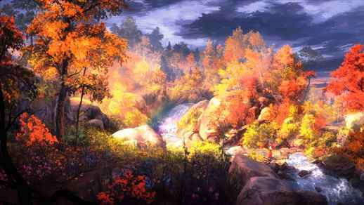 LiveWallpapers4Free.com | Fall Forest | Golden Autumn | Nature | Landscape 8K - Live Wallpaper