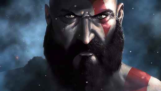 LiveWallpapers4Free.com | Kratos | Close Up | God Of War Artwork 8K - Live Wallpaper