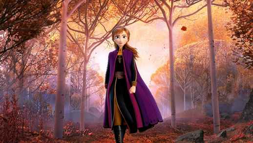 LiveWallpapers4Free.com | Anna Princess | Frozen 2 | Autumn | Falling Leaves - Live Theme