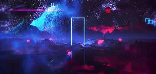 Neon Gates Vaporwave on Fantasy Planet - Live Theme