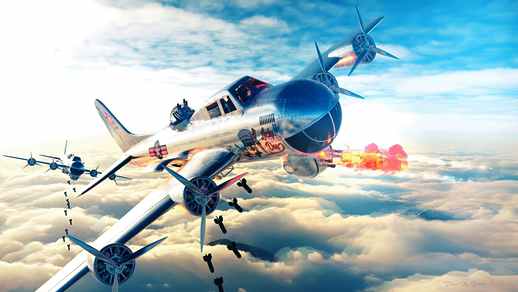 LiveWallpapers4Free.com | Jet Aircraft | Bomb | Clouds | Air Battle 4K - Live Theme