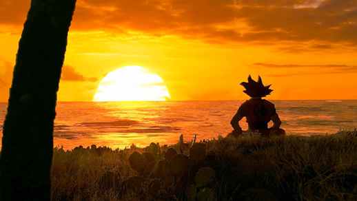 LiveWallpapers4Free.com | Goku Watching Sunset | Dragon Ball 4K - Live Theme