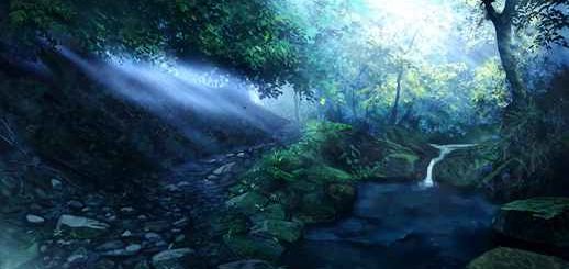 Fantasy Forest Stream Animated Nature 4K - Live Theme
