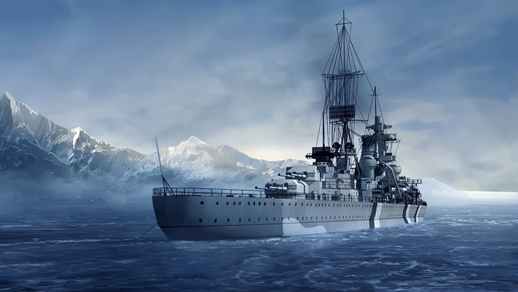 Naval Ship | Battle Cruiser | Military | War Thunder 4K - Live Theme