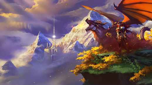 Dragonflight World Of Warcraft Alexstrasza K Animated Background My