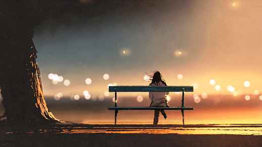 This Is What Loneliness Looks Like | Girl On The Bench 4K – Desktop Live