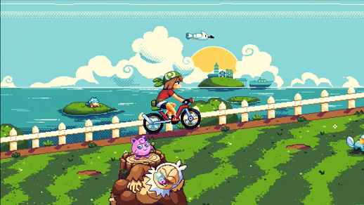 LiveWallpapers4Free.com | May Riding Bicycle | Pokemon Emerald | Pixel 4K Quality Wallpaper