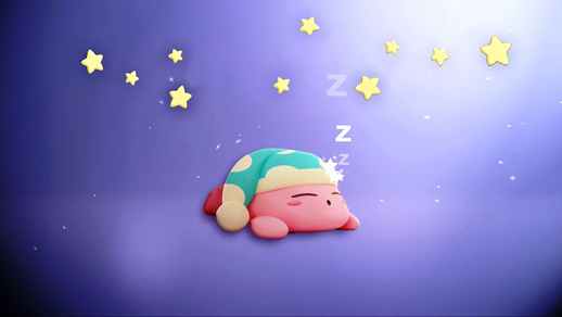 LiveWallpapers4Free.com | Sleepy Kirby | Game