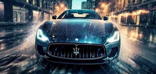 Maserati In The Rain 4K Live Wallpaper