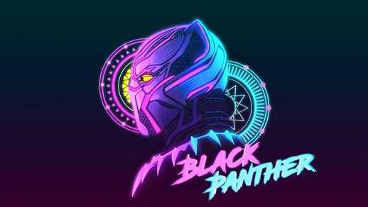 LiveWallpapers4Free.com | Black Panther | Marvelâ€™s Avengers | Neon | Wakanda
