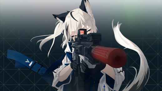 LiveWallpapers4Free.com | Cute Anime Fox Girl | Rifle Shooting