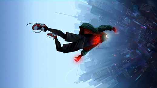 Morales Falling | Glitching | Spider-man | Into The Spider-verse