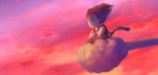 Goku Kid Riding Nimbus Cloud | Dragon Ball
