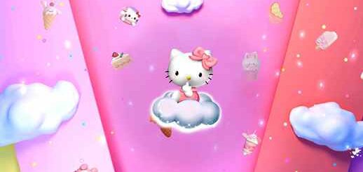 Pink Hello Kitty on Cloud | Sanrio 4K