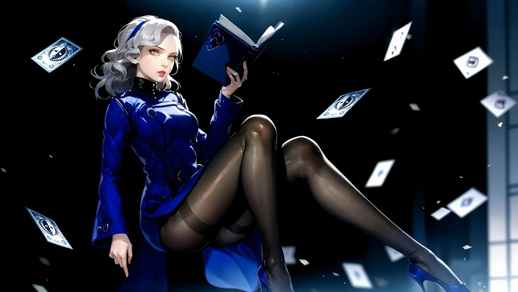 LiveWallpapers4Free.com | Charming Margaret with a Book in her Hands | Persona 4