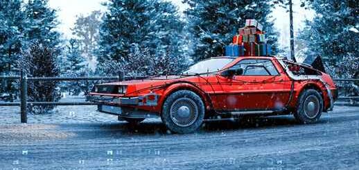DMC DeLorean Festive Mood | Christmas