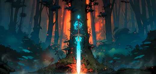 Magic Sword in Forest