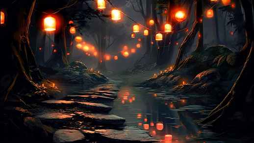 Fantasy Dark Forest | Lantern Festival