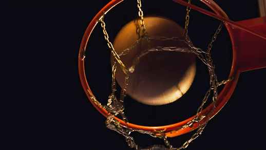 LiveWallpapers4Free.com | Ball Scoring in a Basketball Ring with Metal Mesh