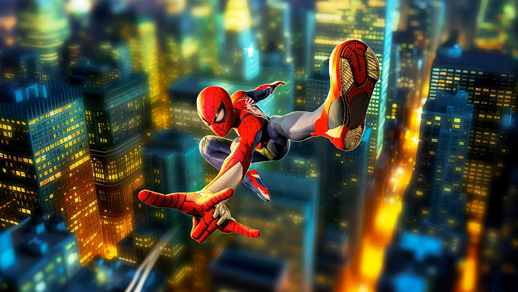LiveWallpapers4Free.com | Spiderman Swing Marvel Comics