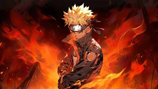 LiveWallpapers4Free.com | Manga Naruto a Hero In The Arms Of Fire