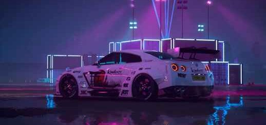 Nissan GT-R R35 Nismo in The Night Rain | Neon Lights