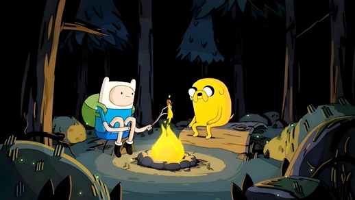 LiveWallpapers4Free.com | Jake and Finn Camping | Adventure Time