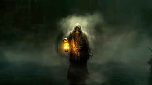 LiveWallpapers4Free.com | Ferryman with a Lantern in his Hands