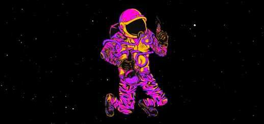 Neon Space Dude | RGB Astronaut Live Wallpaper