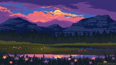Yellowstone Pixel Landscape Free 4K – Live Desktop Theme