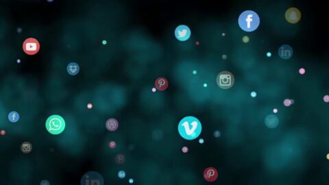 Floating Social Icons | Abstract