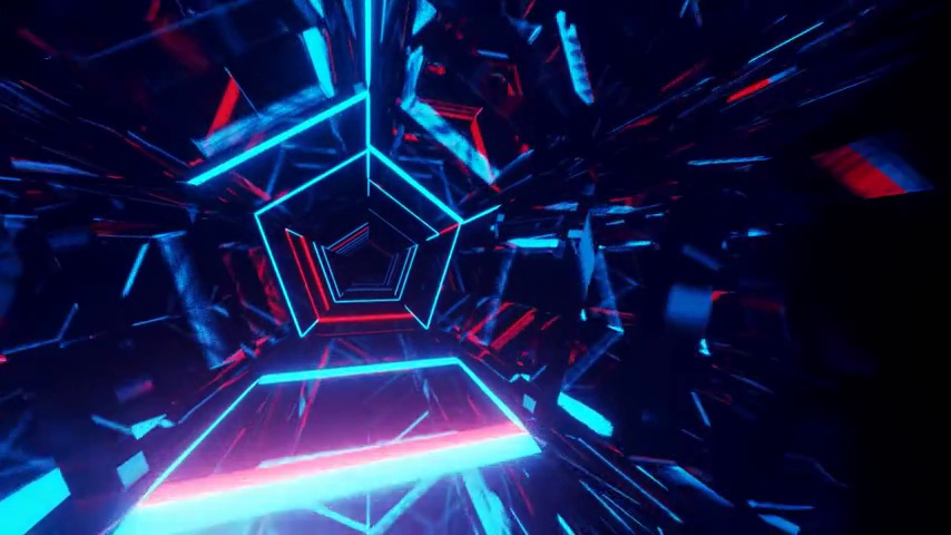 Abstract Neon Tunnel 4K - Desktop Live Theme - LiveWallpapers4Free.com