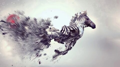 Abstract Crumbled Zebra – Live Wallpaper
