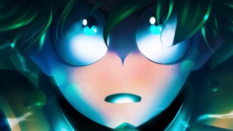 Deku Power Up Big Eyes My Hero Academia – Animated Desktop